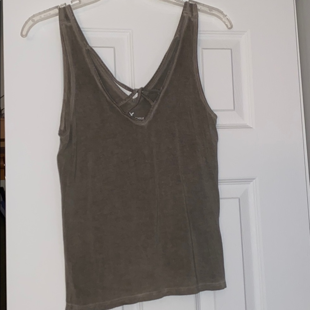 American eagle tank top olive green